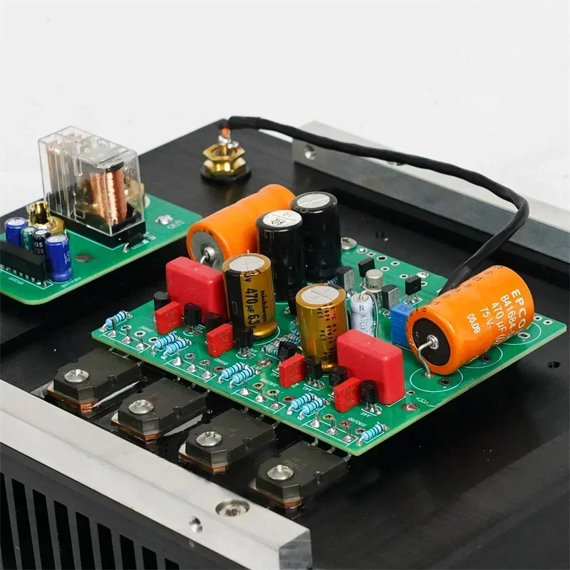 

1 пара 400 Вт * 2 реплики Goldmund Telos 300 Line разделенный усилитель мощности схема защиты высокой мощности Vu метр HIFI аудио усилитель