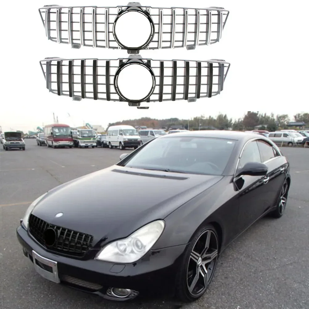 

Front Racing Facelift Grille Upper Bumper Grill For Mercedes Benz W219 CLS Class 2008 2009 2010 GT