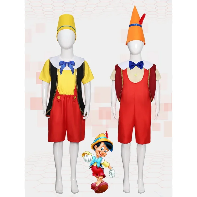 

Halloween long nosed children's cosplay costumes, puppet adventures, cosplay costumes, stage performance costumes