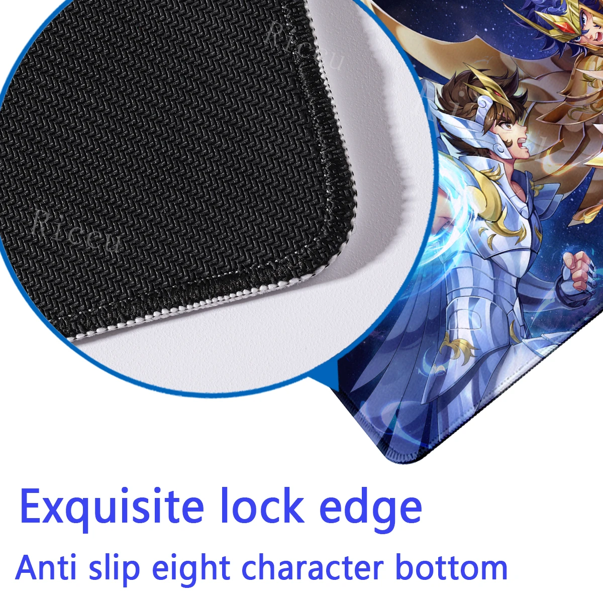 HD 400x900mm S-Saint Seiya Mouse Pad Gamer Desk Protector Gaming Pc Accessories Japan Anime Mats Deskmat Keyboard Mat Carpet Xxl