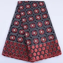 SJD LACE Swiss Voile Lace In Switzerland High Quality 2024 100% Cotton Embroidery African Lace Fabric Materials Sewing Sew 1682