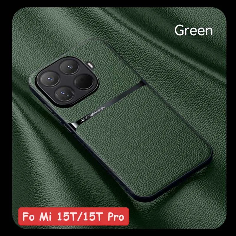Leder Magnetische Telefon Fall Für Xiaomi Mi 15T Pro 14T Pro Matte Fällen Für Mi 17 Pro Max 17Pro zurück Abdeckung