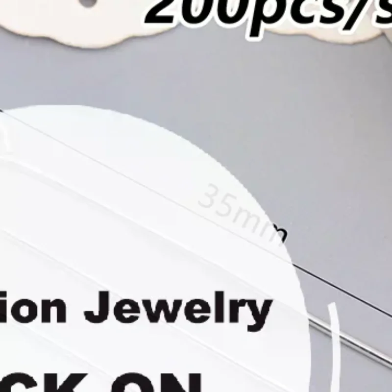 200Pcs 35mm Mini Metal Wire Eyepins Beading Small Open Eye Head Pins Needles For DIY Craft Earrings Jewelry Accessories