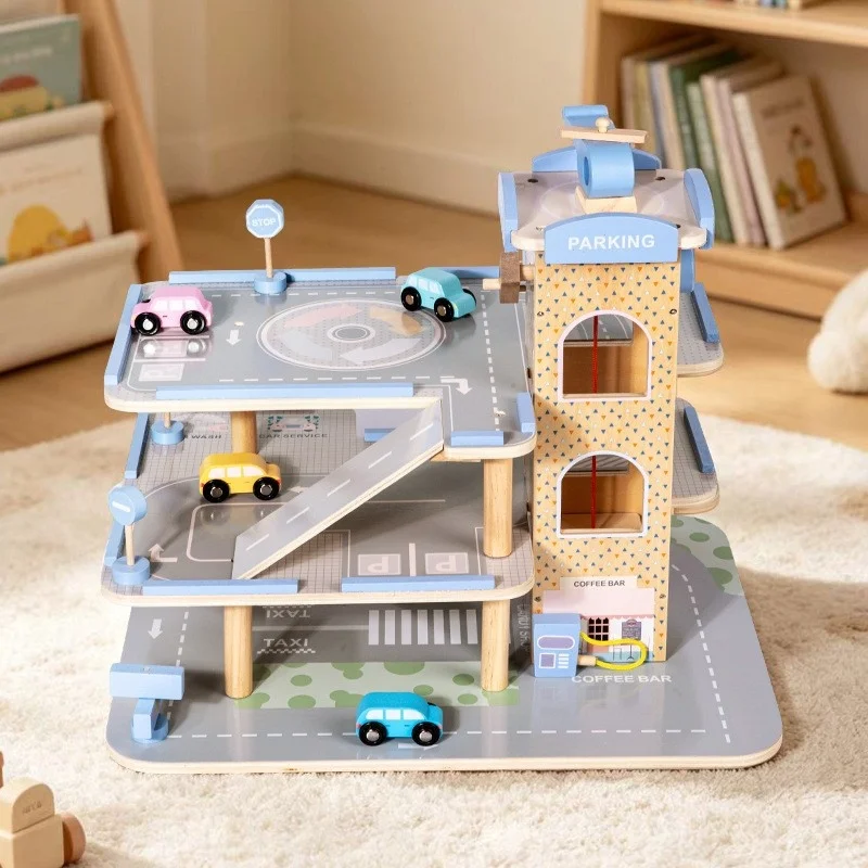 lazychild-parking-en-bois-en-forme-de-macaron-jouet-educatif-pour-enfants-modele-de-voiture-cadeau-d’anniversaire-pour-garcons-et-filles