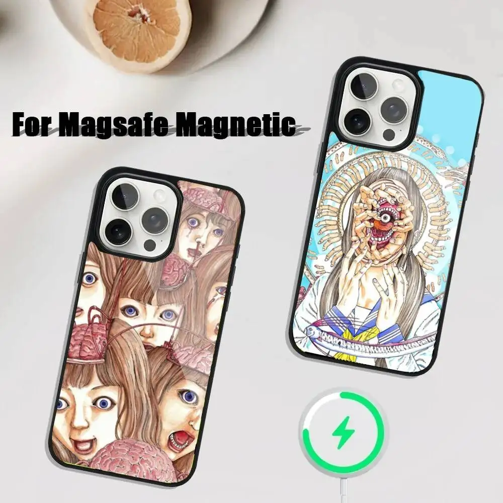 

Shintaro Kago Horror Phone Case For iPhone 16,15,14,13,12,11,Plus,Pro,Max Mini Magsafe Magnetic Wireless Charging
