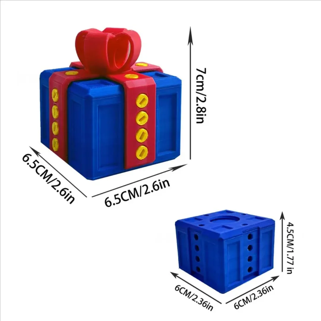 Impressão 3d novidade explosão irritante caixas de presente, caixas de presentes de natal brinquedos criativos, para crianças adultos, brinquedos fidget, brinquedo engraçado