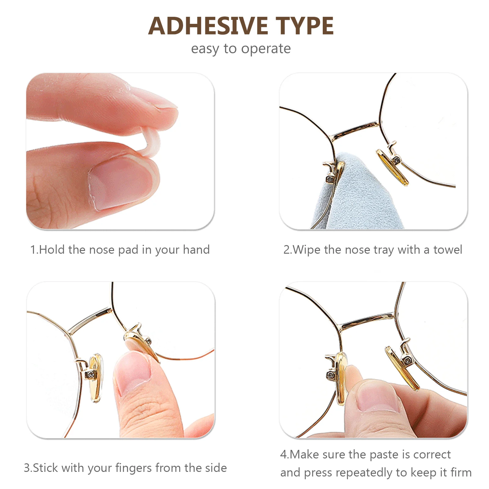 

Nose Pads Eva Sponge Lightweight Comfortable Anti Skid Eyeglasses Sunglasses Frame Accessories Suitable Plastic Plates