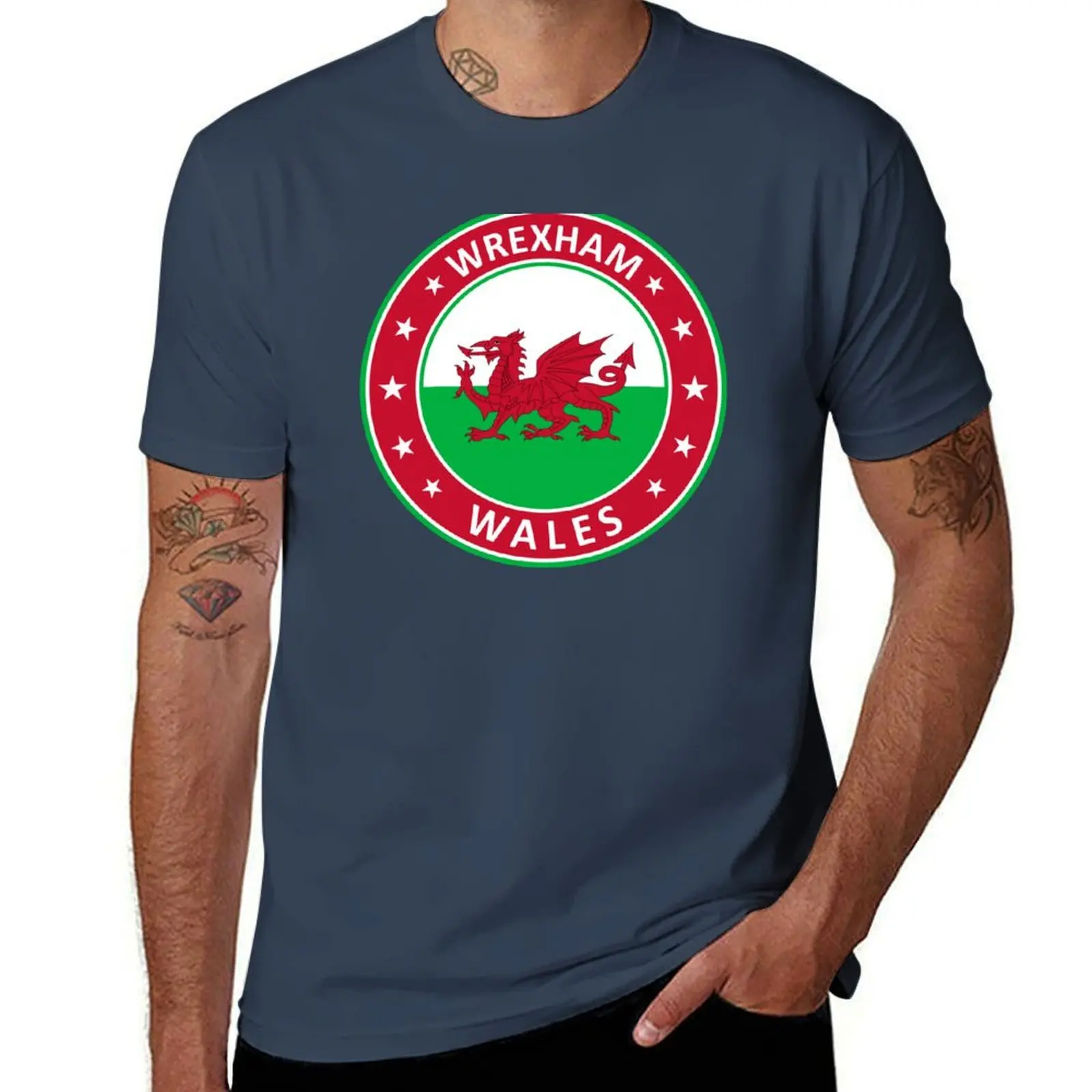 

Wrexham, Wales T-Shirt t shirts for man pack cotton man t shirt graphic man graphic t shirt T-Shirt