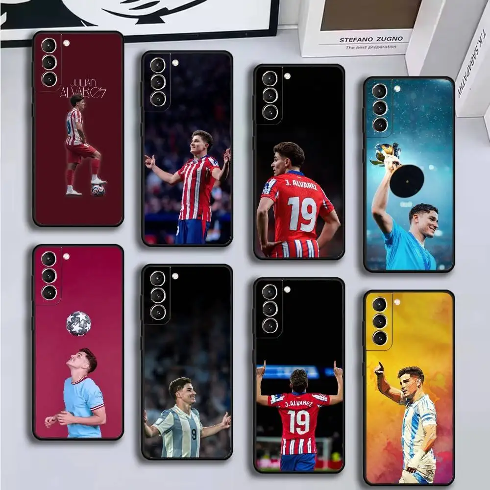 

football Julián álvarez Phone Case For Samsung GalaxyA13,21s,22,31,32,52,53,71,72,73,Soft Black Cover