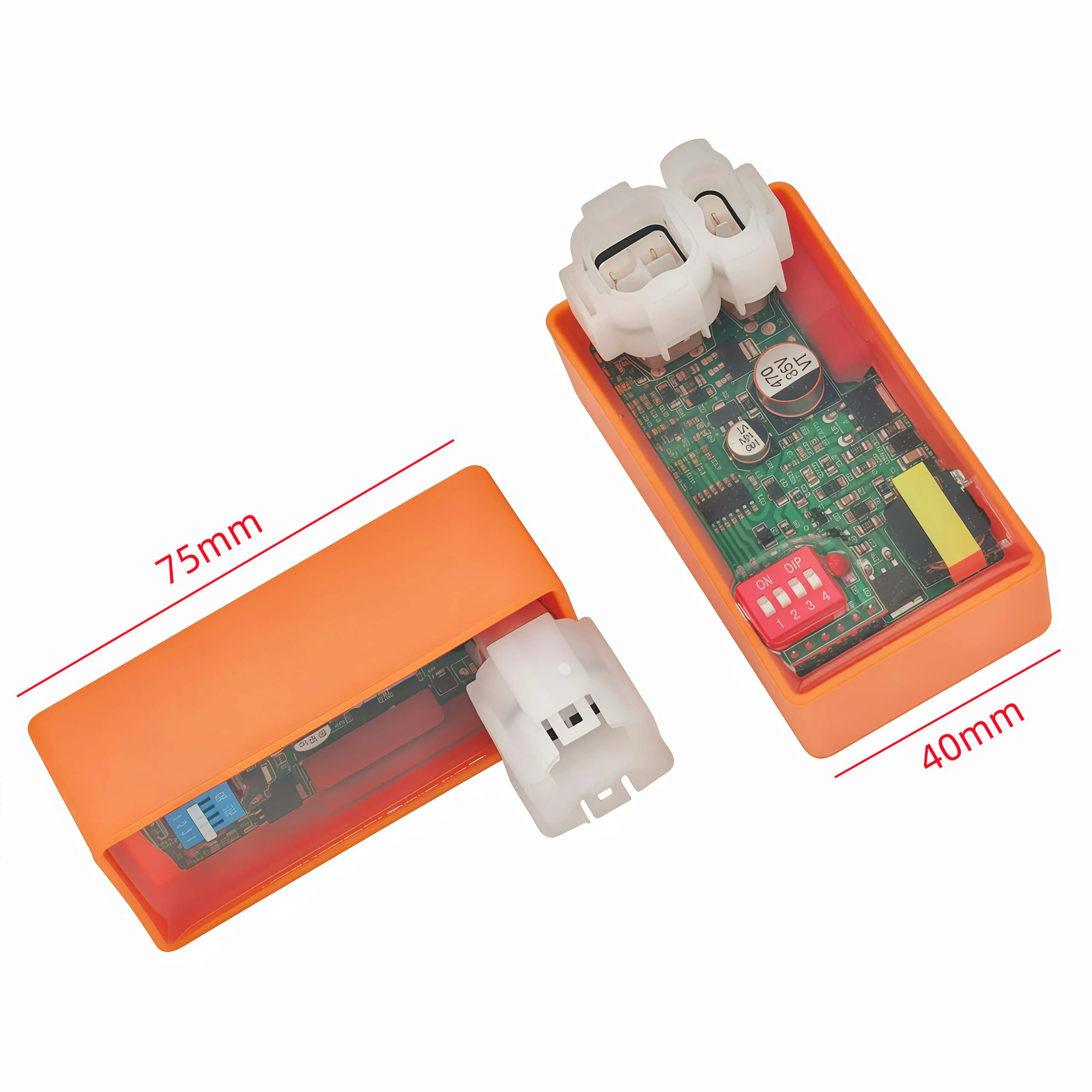 Programmable 6 Pin AC/DC Ignition CDI Box for GY6 50cc 125cc 150cc Scooter Moped ATV Go Kart, Performance Racing CDI Module