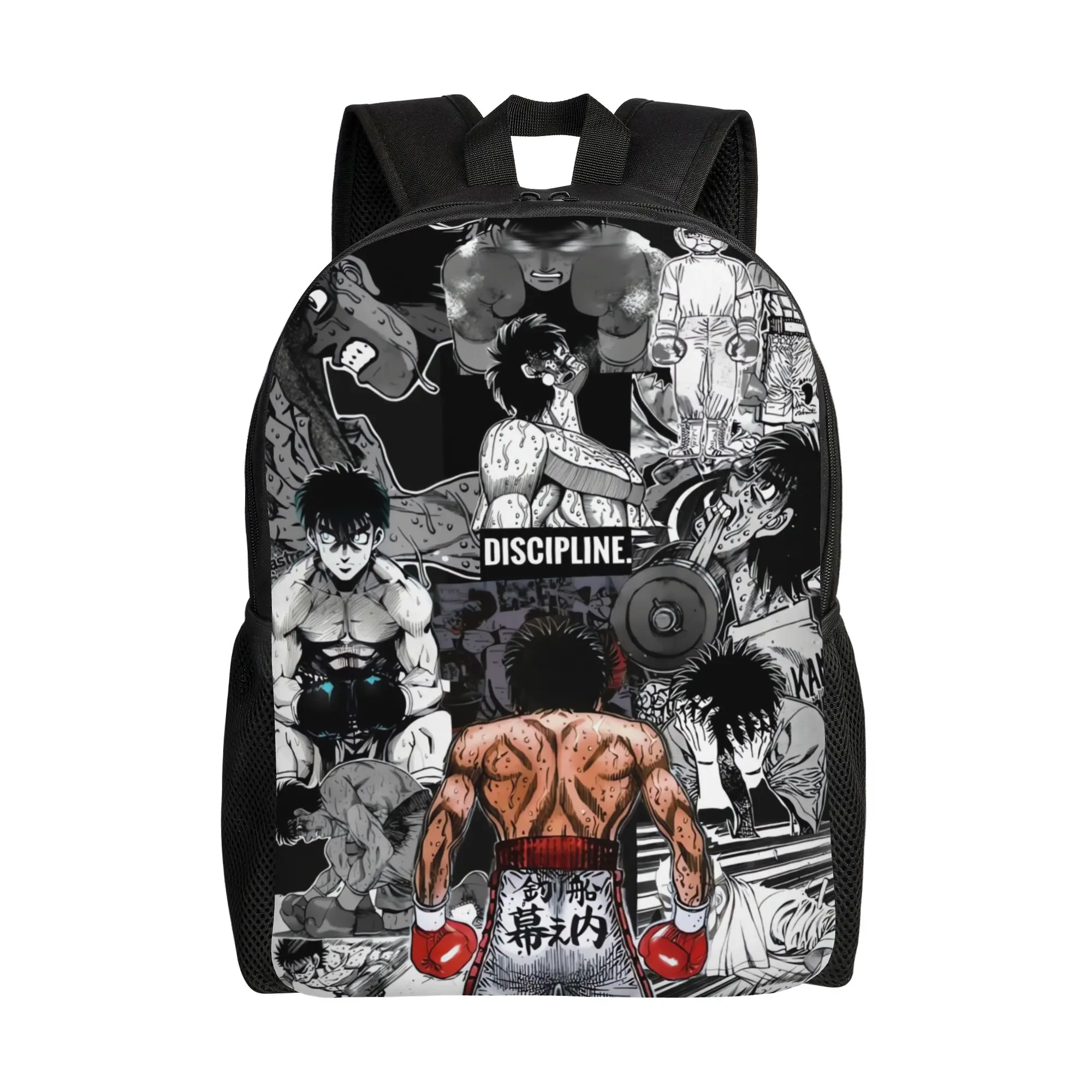 Hajime No Ippo Kamogawa Boxing Gym Backpack Teen  Pattern Backpacks Polyester Stylish High School Bags Daily Designer Rucksack