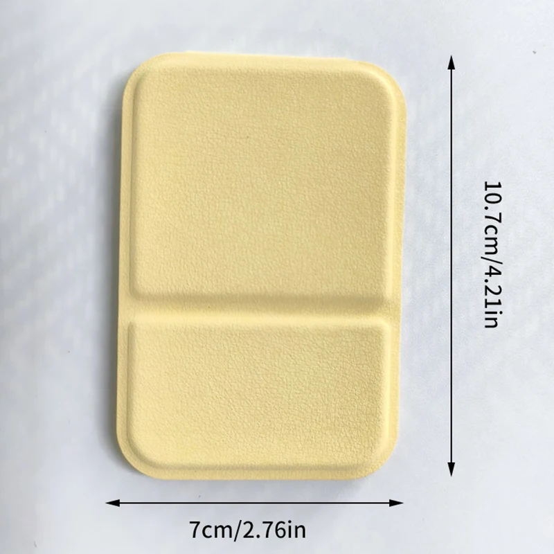 Specchio per il trucco da tavolo Specchio per il trucco portatile semplice in pelle PU tinta unita Specchio tascabile carino compatto per studenti pieghevole