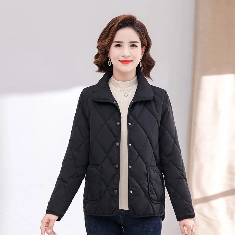 Femme Parka Warm  thin Cotton Jacket Women New Winter CoatQuilted Oversize Clothes Overcoat Female Outerwear