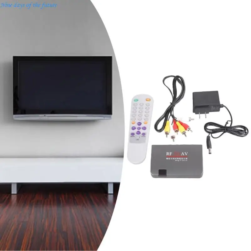 

RF to Video Converter Box Channel Select with Automatic Channel Search and Multiple Formats Support for Home Use E65A