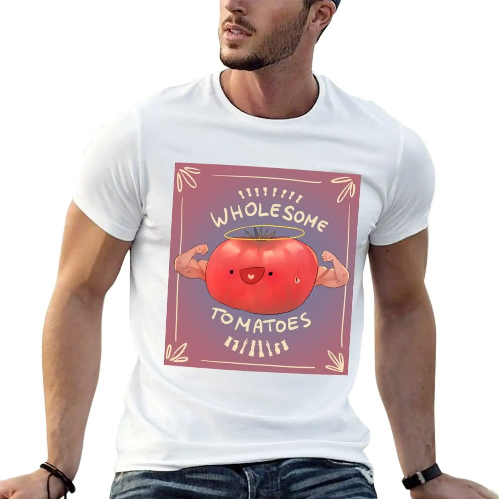 Anna's wholesome tomatoes T-Shirt t shirt man cotton t shirt man luxury man t shirts for men T-shirt