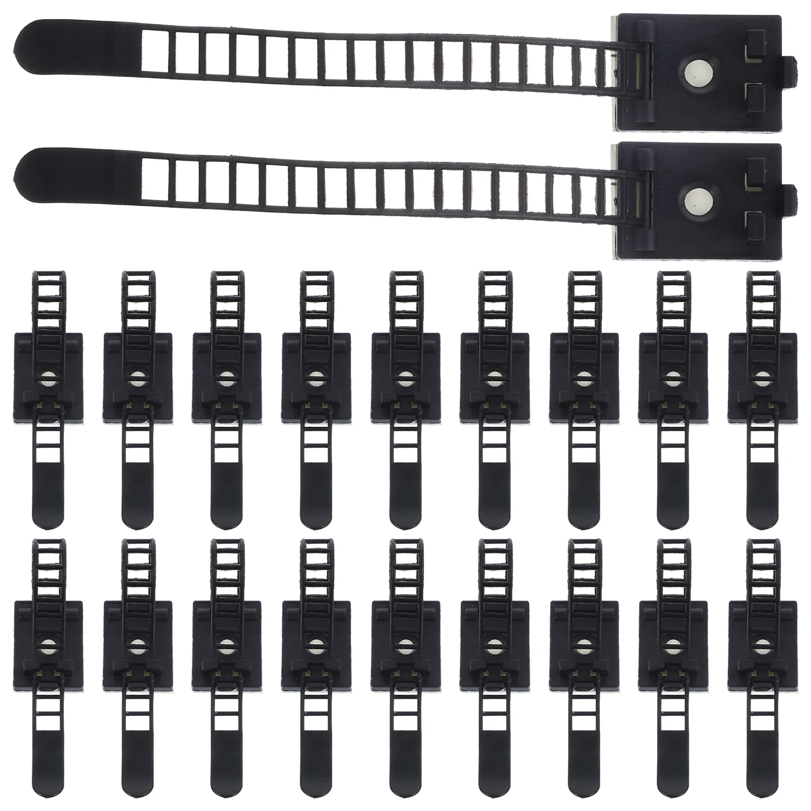 

25 Pcs Numbers Cable Tie Wire Holders for Cords Self-adhesive Organizer Bracket Fixture Ties