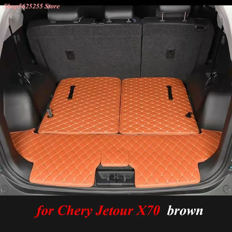 

Leather Car Trunk Mat Protection Rear Boot Luggage Cushion For Chery Jetour X70 2018 2019 2020 2021 Cargo Boot Liner Tray Cover