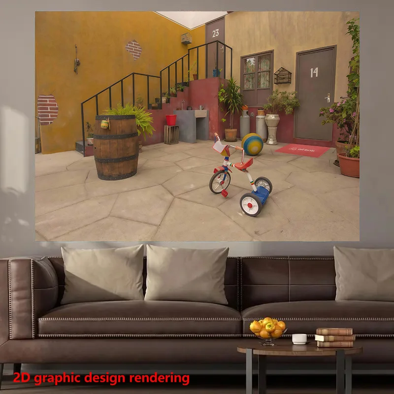Bohemian Loft Style Mural Wallpaper Large Graphic Design Living Room Wall Art for Modern Home Decor