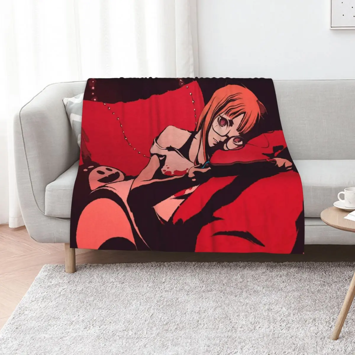 

Futaba Sakura | Playing Throw Blanket Sofa Quilt Extra Large Throw Softest Camping Blankets