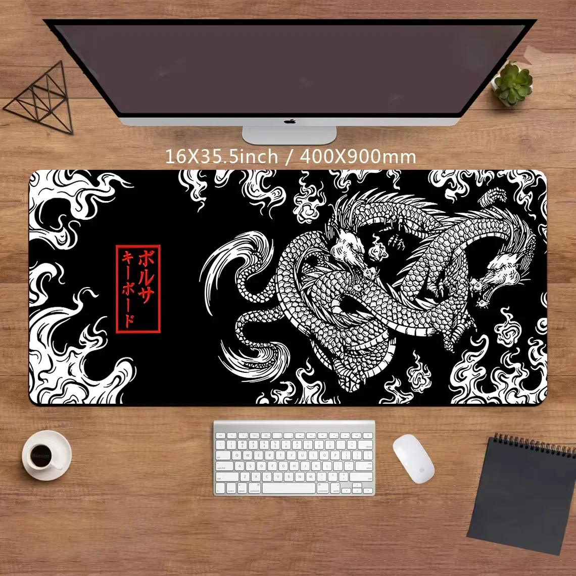 

Japanese Dragon mouse pad Gaming Mousepad Rubber Large Rug Computer Gamer table mat pc desk padding desk desktop accessories