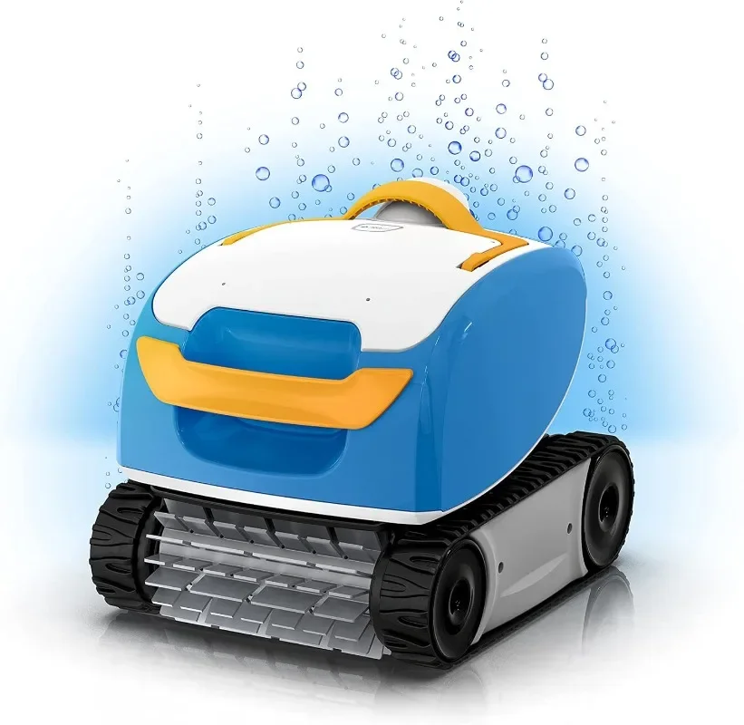 Aqua Products Sol Robotic Pool Cleaner, Automatic Vacuum for Inground Pools up to 36ft, 50ft Cable Length, Wall Climbing Vac