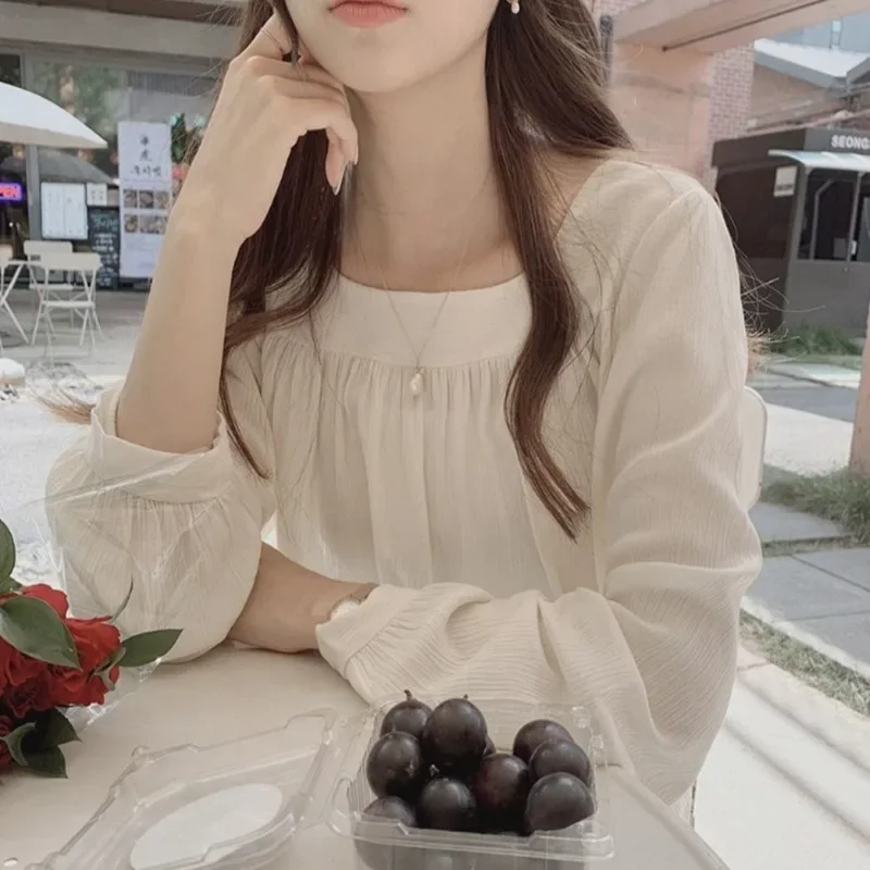 Simple White Shirts & Blouses For Women Crop Japanese Harajuku Fashion Woman Top Offer High Quality Clothing Trend 2024 Novelty