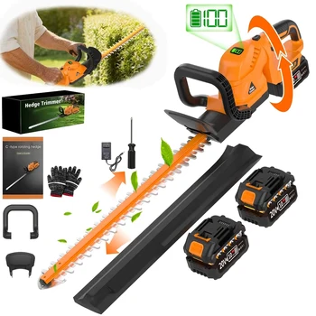 20V Cordless Hedge Trimmer & Pruner – 22-Inch Blade Electric Shrub Trimmer with Optional Mini Hedge Trimmer for Yard & Garden 1