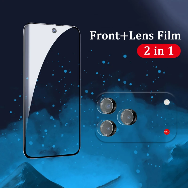 Skinlee 2 in 1 For Nubia V80 Pro Vita Design Camera Protective Film For Nubia V80 Max Full Cover Transparent Screen Protector