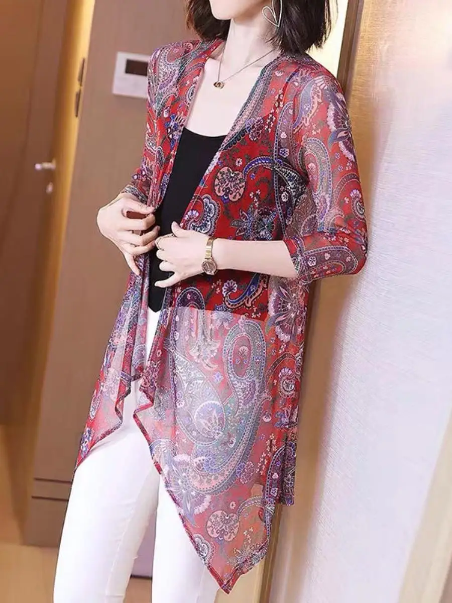 conjunto-feminino-elegante-de-verao-cardiga-de-manga-curta-com-protecao-solar-e-saia-em-duas-pecas-novo-estilo-e-moda