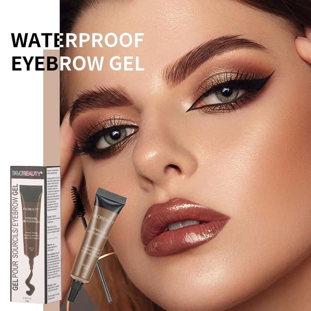 Waterproof Liquid Eyebrow Gel Styling Liquid Long-lasting Eyebrow Dye Cream Smudge Proof Brow Gel Beauty Routine