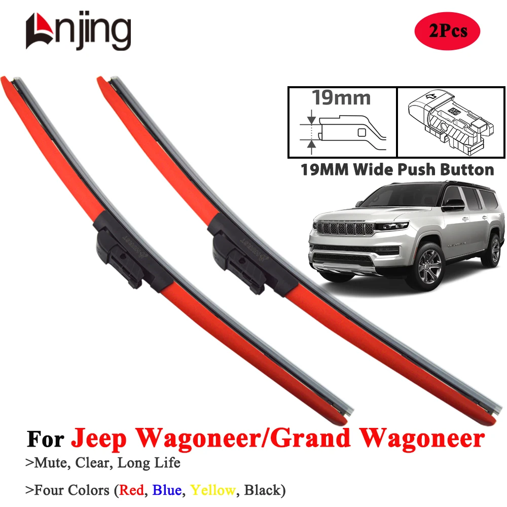 

LNJING Colorful Wiper Blades For Jeep Grand Wagoneer L 2022-Now
