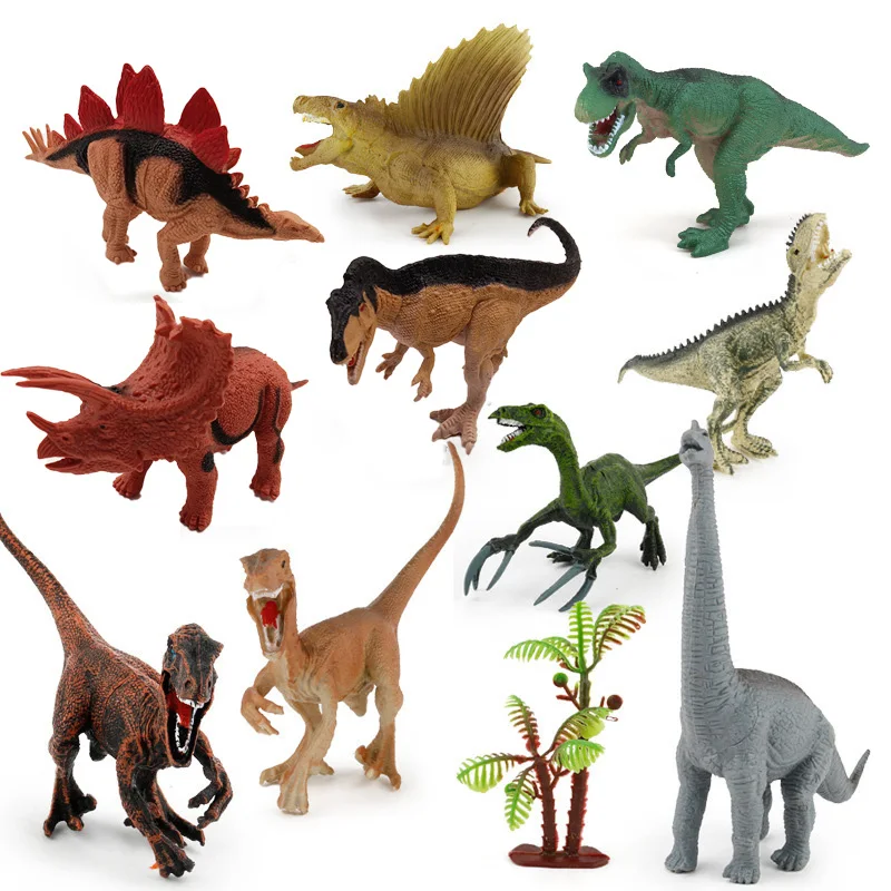 Simulation Dinosaur Figurines Jurassic World Animal Model Pvc Velociraptor Tyrannosaurus Rex Action Figure Kids Toy Gift