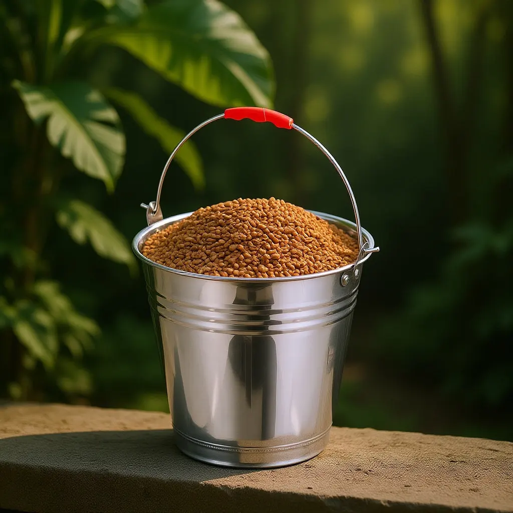 1Pcs Thickened Stainless Steel Water Bucket Heavy Duty Round Pail for Pasture Milk Collection Ice Storage Use
