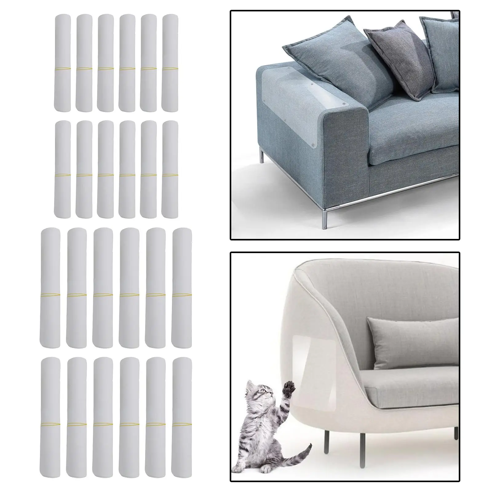 15x30cm/30x45cm Pet Cat Dog Scratch Guards Cat Couch Protector Guards Film Protector for Door Furniture Sofa Anti-Scratch Pad
