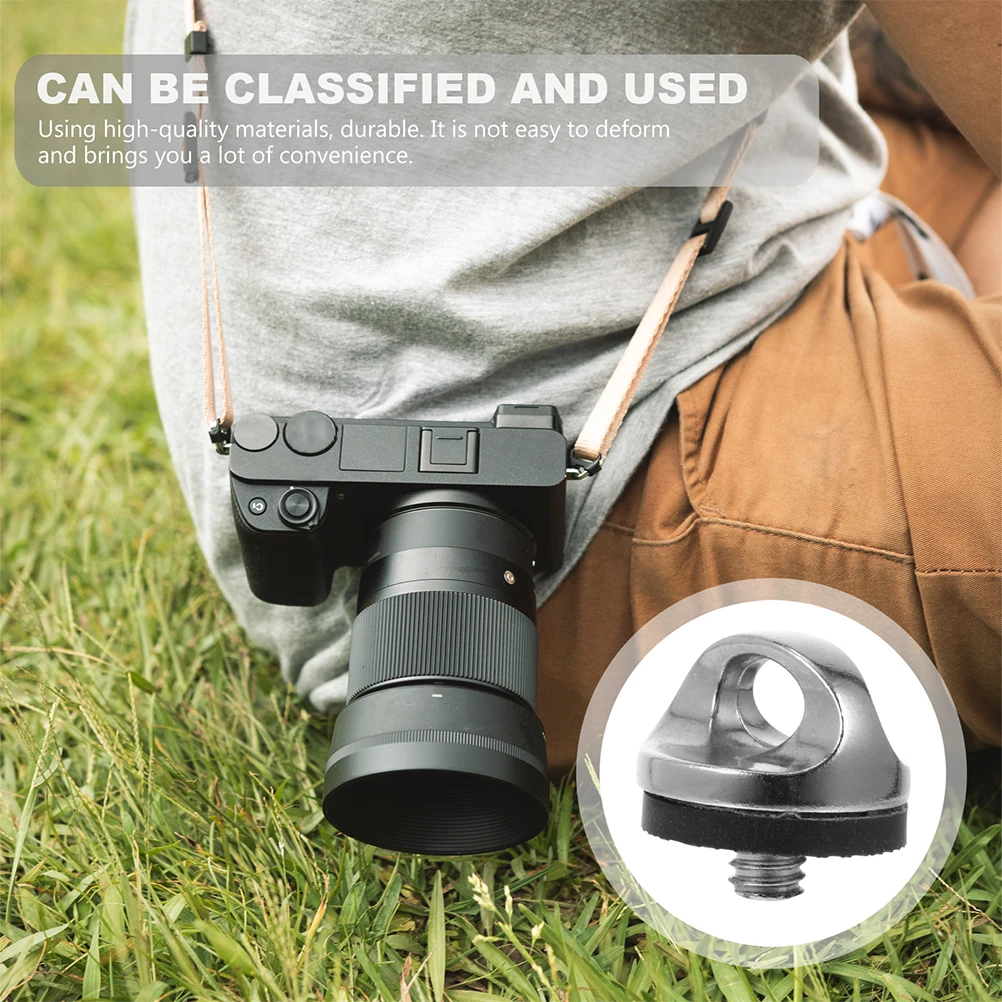 

2pcs Camera Shoulder Strap Accessories Neck Screw Holder Wrist Thread Mounting Aluminum Alloy D-Ring for DSLR for Neck