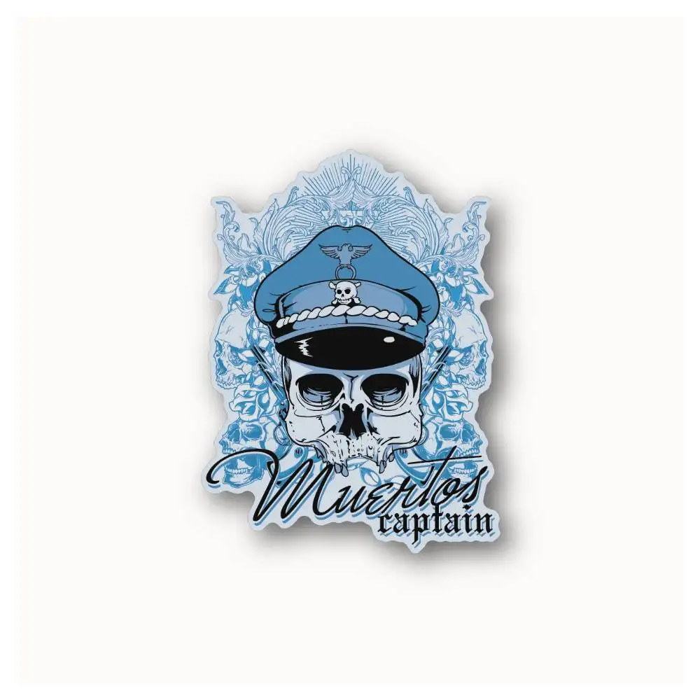 Muertos Pirate Captain Waterproof Stickers For Decorating Car Windows Motorcycles And Computers.