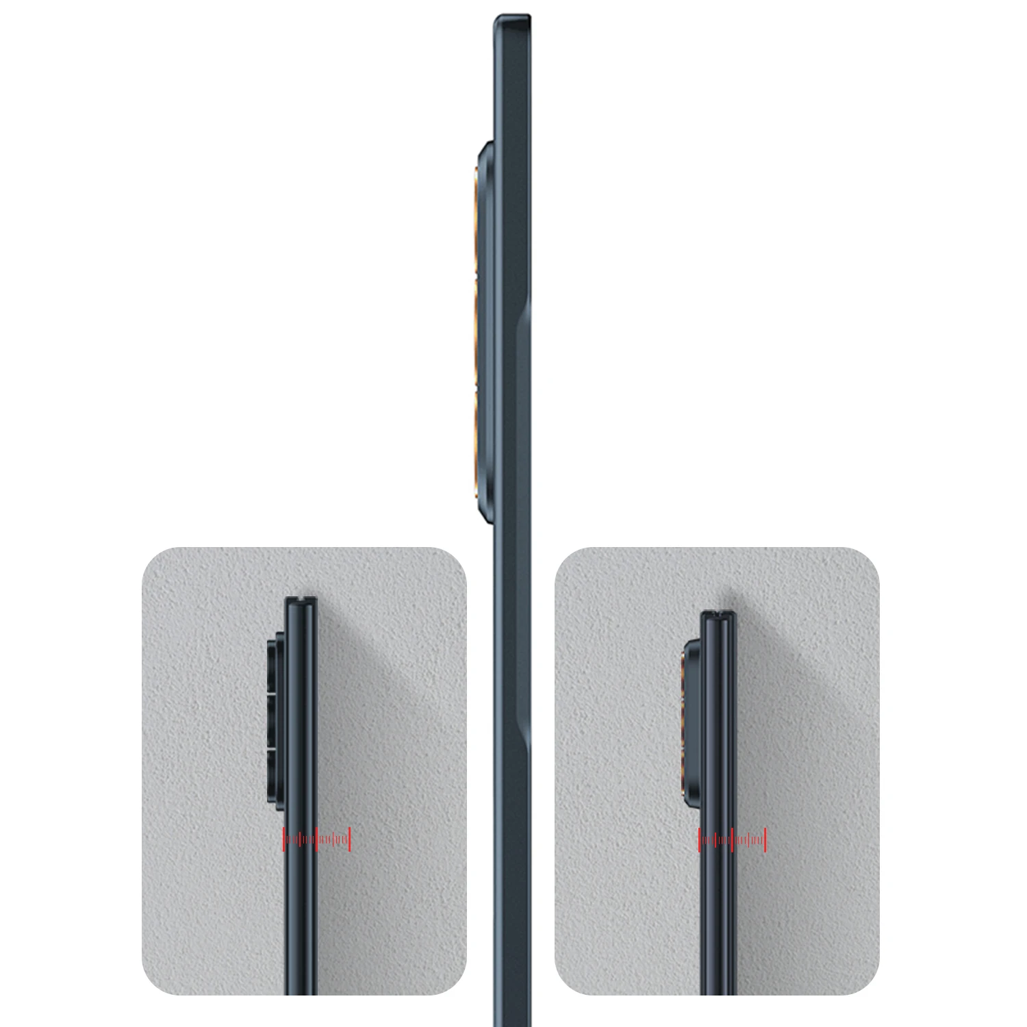 เคสโทรศัพท์หรูหราบางเฉียบสำหรับ Samsung Galaxy Z Fold7 Fold 6 ฟิล์มกันรอยกระจกหน้าจอด้านนอกแบบด้าน  วัสดุแข็ง PC ป้องกันการกระแทก