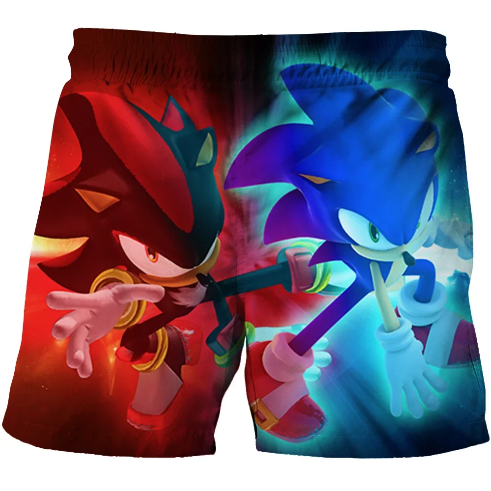 Sonic The Hedgehog Girls Boys Harajuku Beach pants for children Couples Clothes pants For Kids 3D Cartoon Print shorts pants