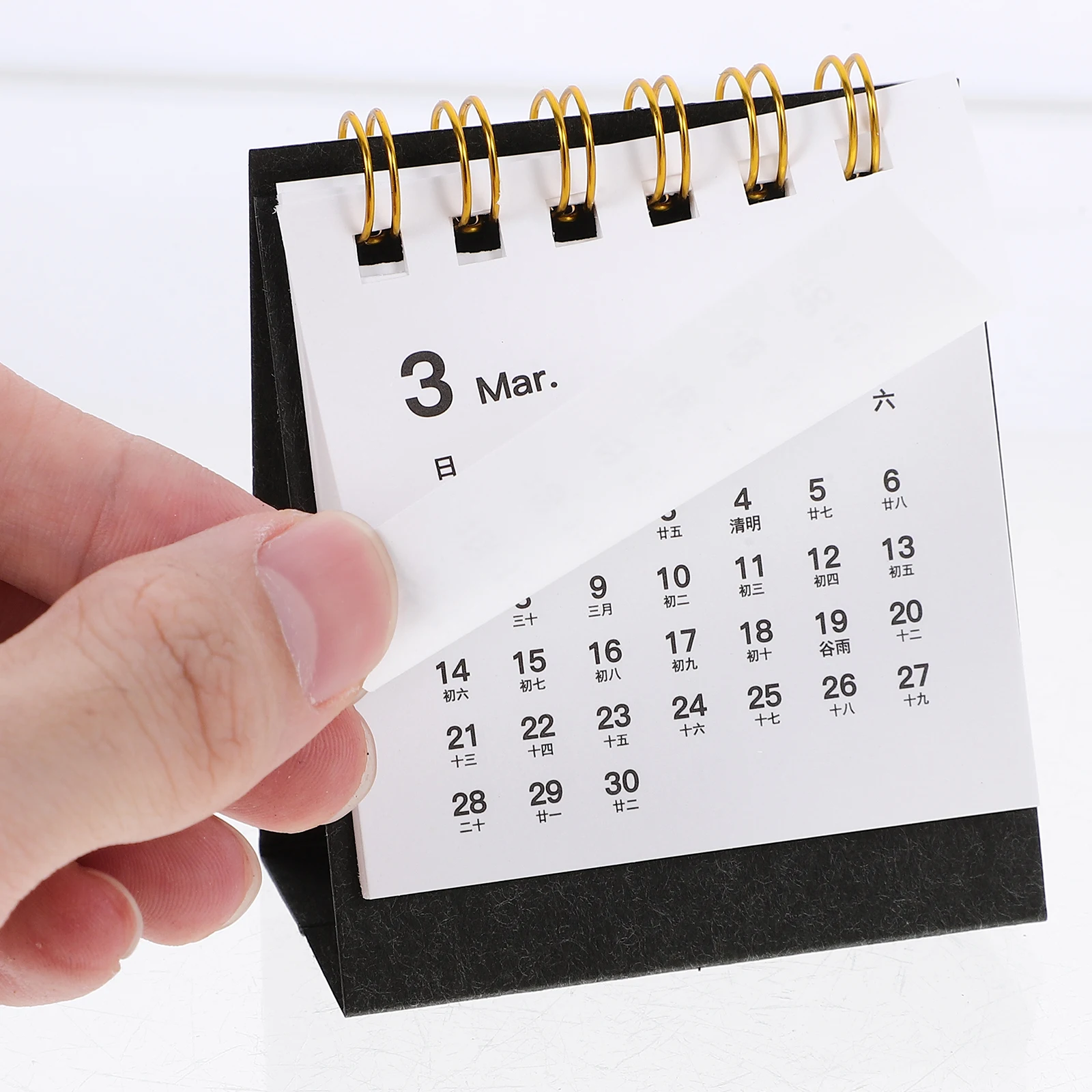 

Mini Desk 2024 Desktop Paper Calendar Creative Office Home Gift Standalone Practical Foldable 2024 Planner Calendar For Home