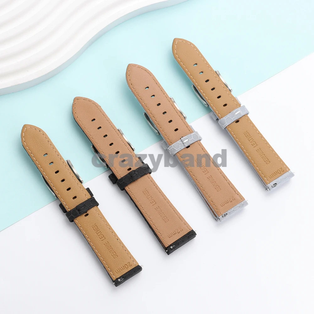 الجلود النايلون حزام ل Seiko الأشرطة ل أوميغا حزام (استيك) ساعة النساء الرجال حزام المعصم 20 مللي متر 22 مللي متر الإفراج السريع الرياضة استبدال الأساور #3