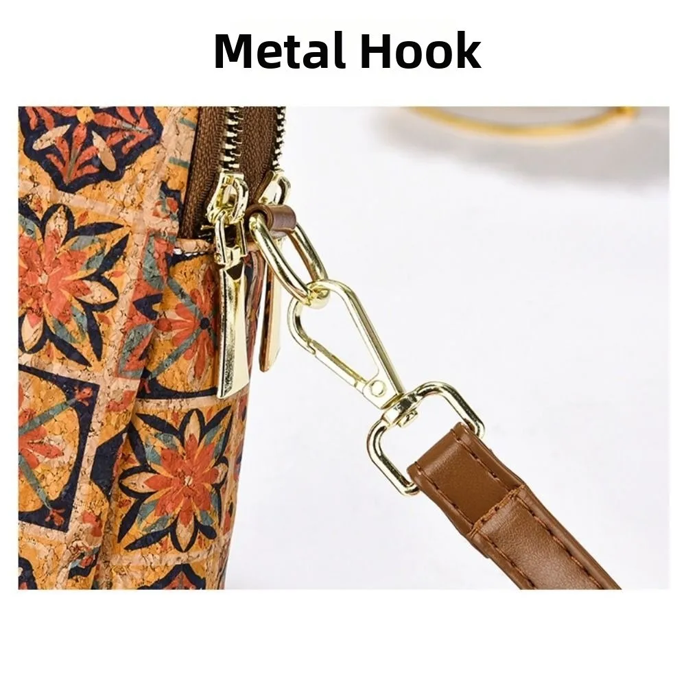 Modische Boho-Style Handytasche aus PU-Leder im Ethno-Stil, luxuriöse, vielseitige Umhängetasche für Damen – Detail 4