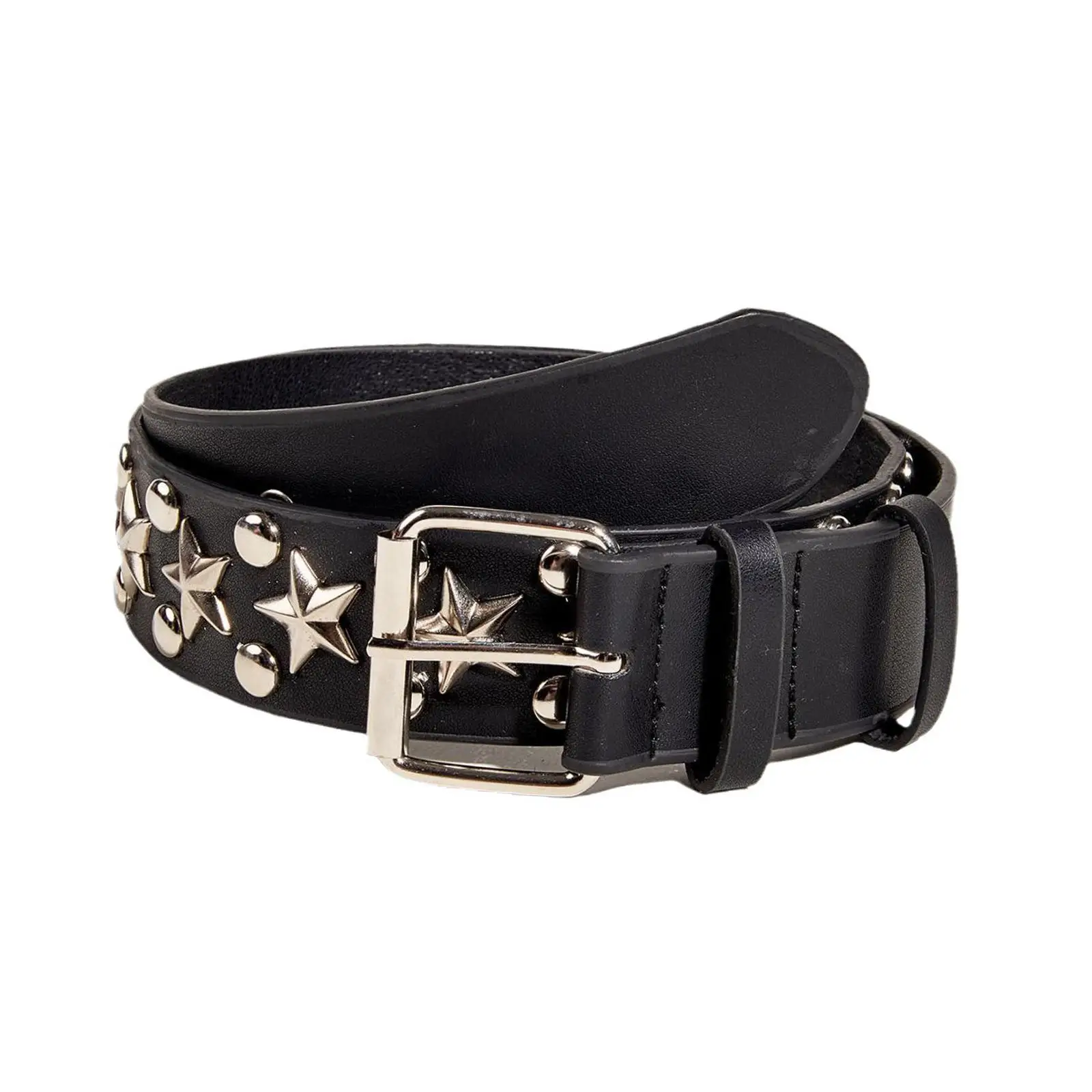 

Women Star Rivet Belt PU Leather Belt for Dress Gothic Clothing Jeans