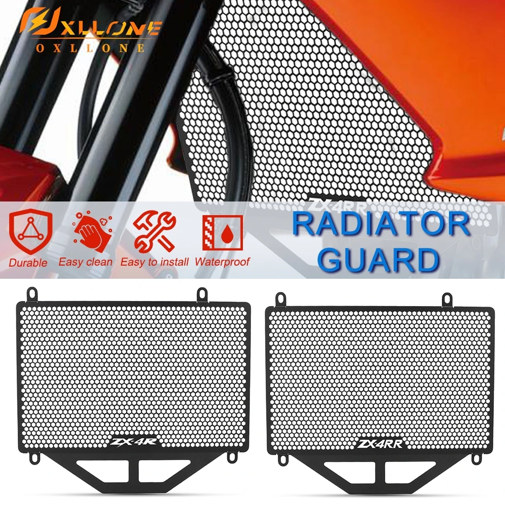 2024 Motorcycle For Kawasaki ZX-4RR / ZX4R / ZX-4R SE 2023-2024 CNC Radiator Grille Guard Grill Cover Accessories Protector Mesh