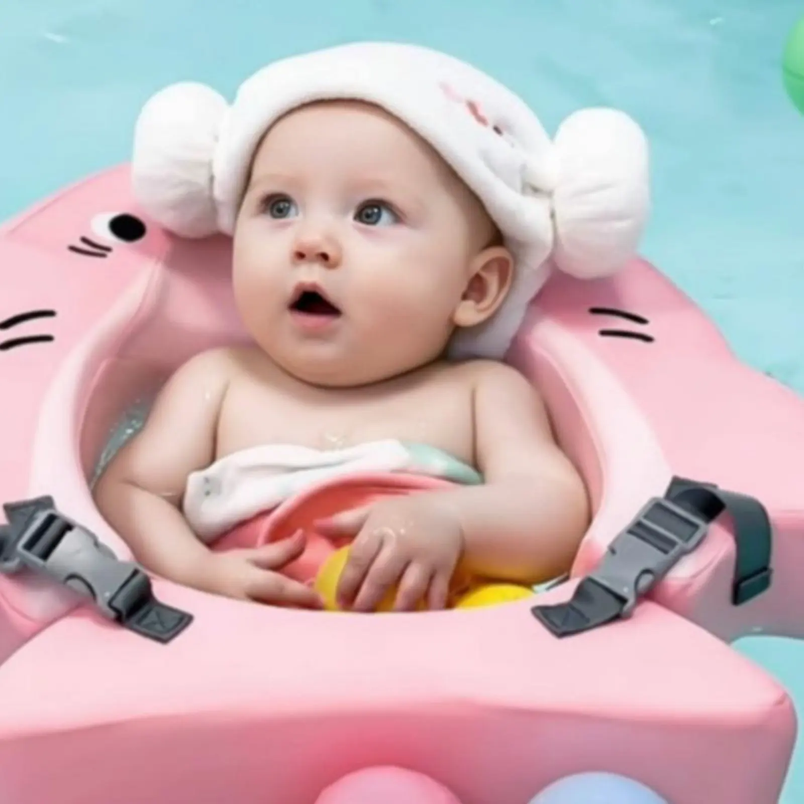 Baby Underarm Swim Float Soft Foam Feel Infant Flotation Float Baby Buoyancy Aid Seat Safe Material Water Toy Cute Cartoon