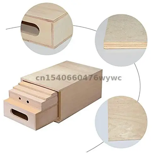 Photography Apple Box Full Set of Standard Wooden Multifunctional Wooden Boxes , Height Adjusting, for Photography Studio,