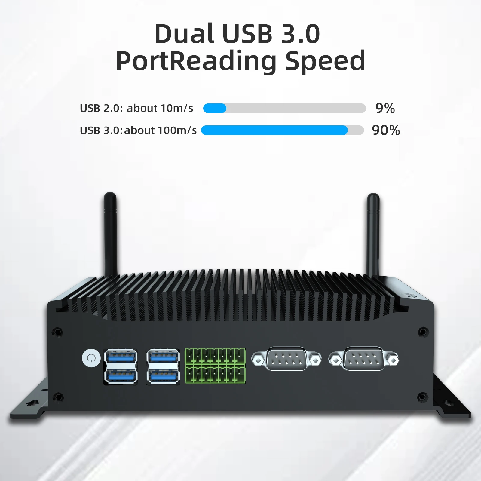 High Quality Hot Sale Industrial Game Computer Intel i7-10810U CPU HD DDR4 COM USB3.0 5G WiFi Rugged Fanless Mini PC