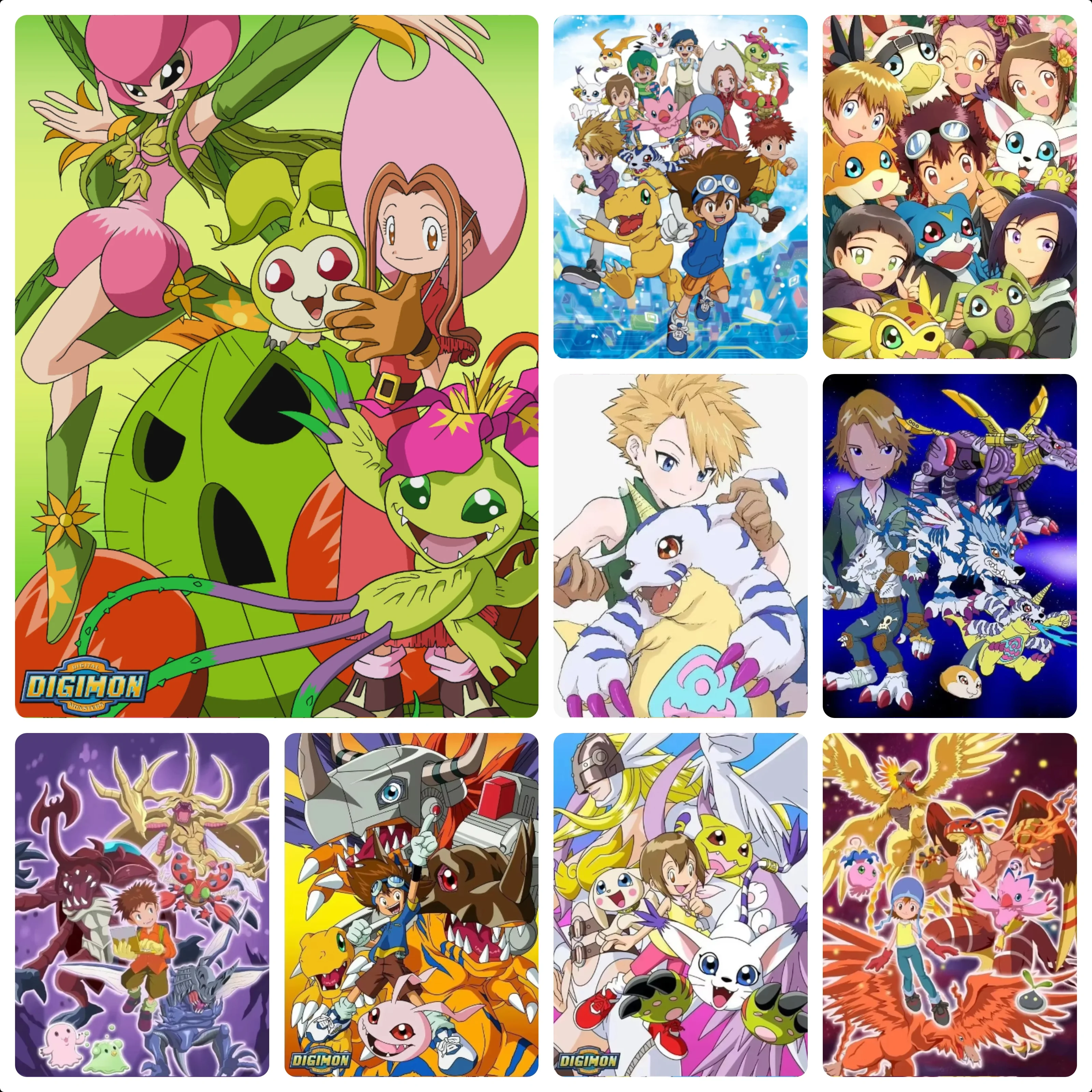 DIY Digimon Classic Anime Character Jigsaw Puzzles 500/1000/1200/2000PCS Handmade Art Exquisite Home Decor Gift No Frame