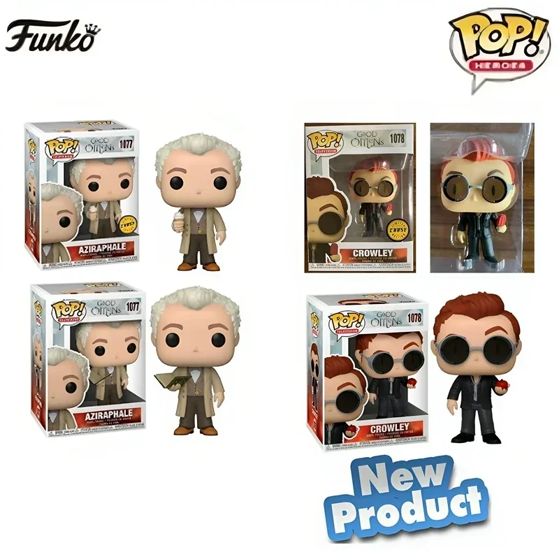 Trendy Toy 2025 Funko Pop Good Omens Azirphale 1077# & Crowley