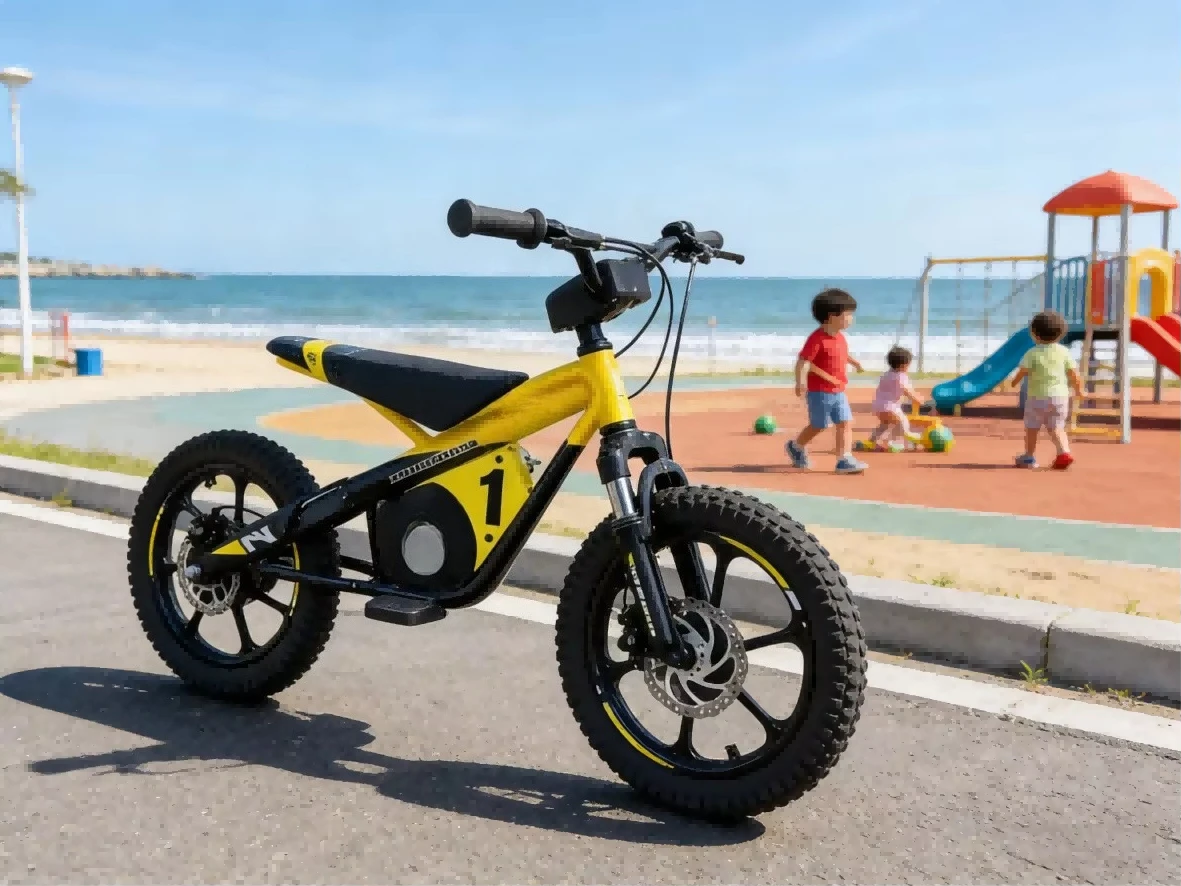 Fun Safe Children's Electric Bike 36V 25KM Long Range Fat Tire Rear Hub Motor Designed Stability Equipped Lithium Battery