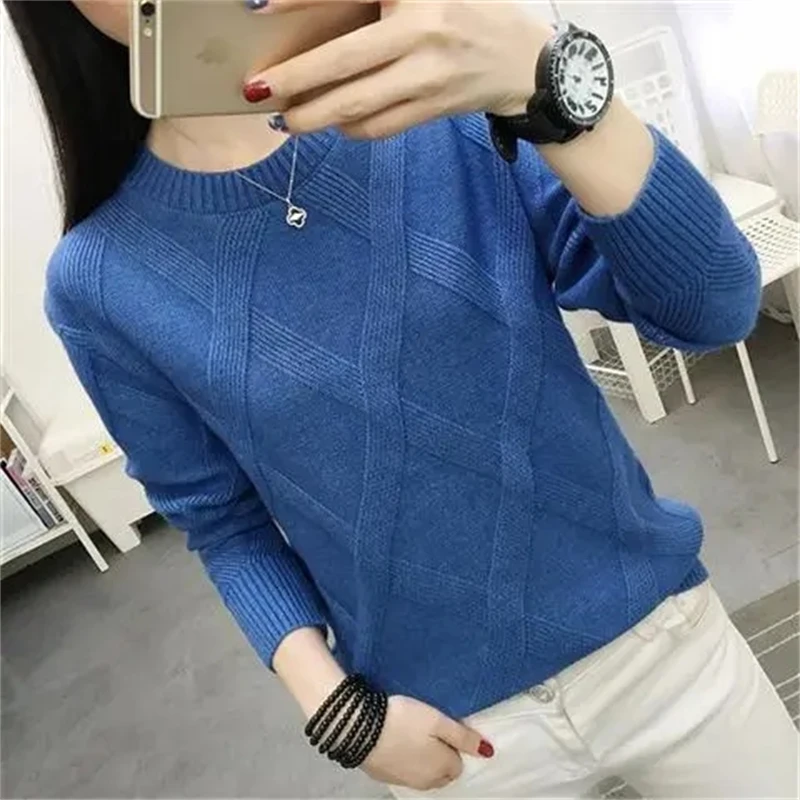 Nova primavera outono camisola feminina torção pulôver solto o pescoço preguiçoso fundo grosso suéteres exterior wear pull femme jumpers